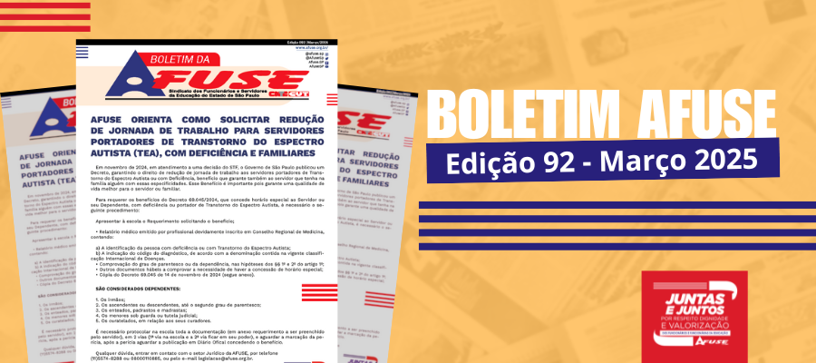 Boletim Edição 92 - Março - Afuse