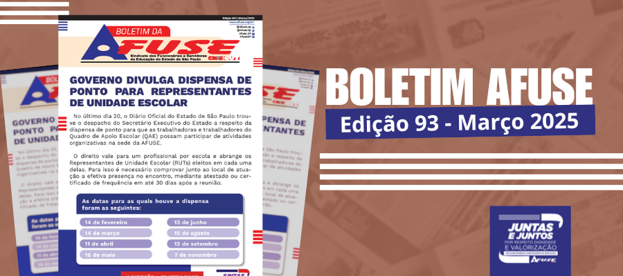 Boletim Edição 93 - Março - Afuse