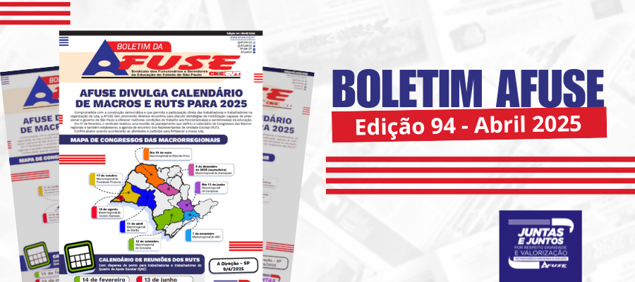 Boletim Edição 94 - Abril - Afuse